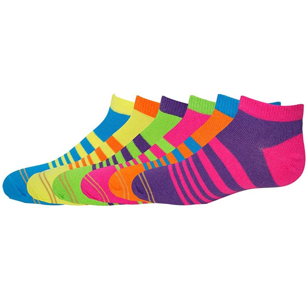 Gold Toe Big Girls' 6-Pack Liner Socks NWT